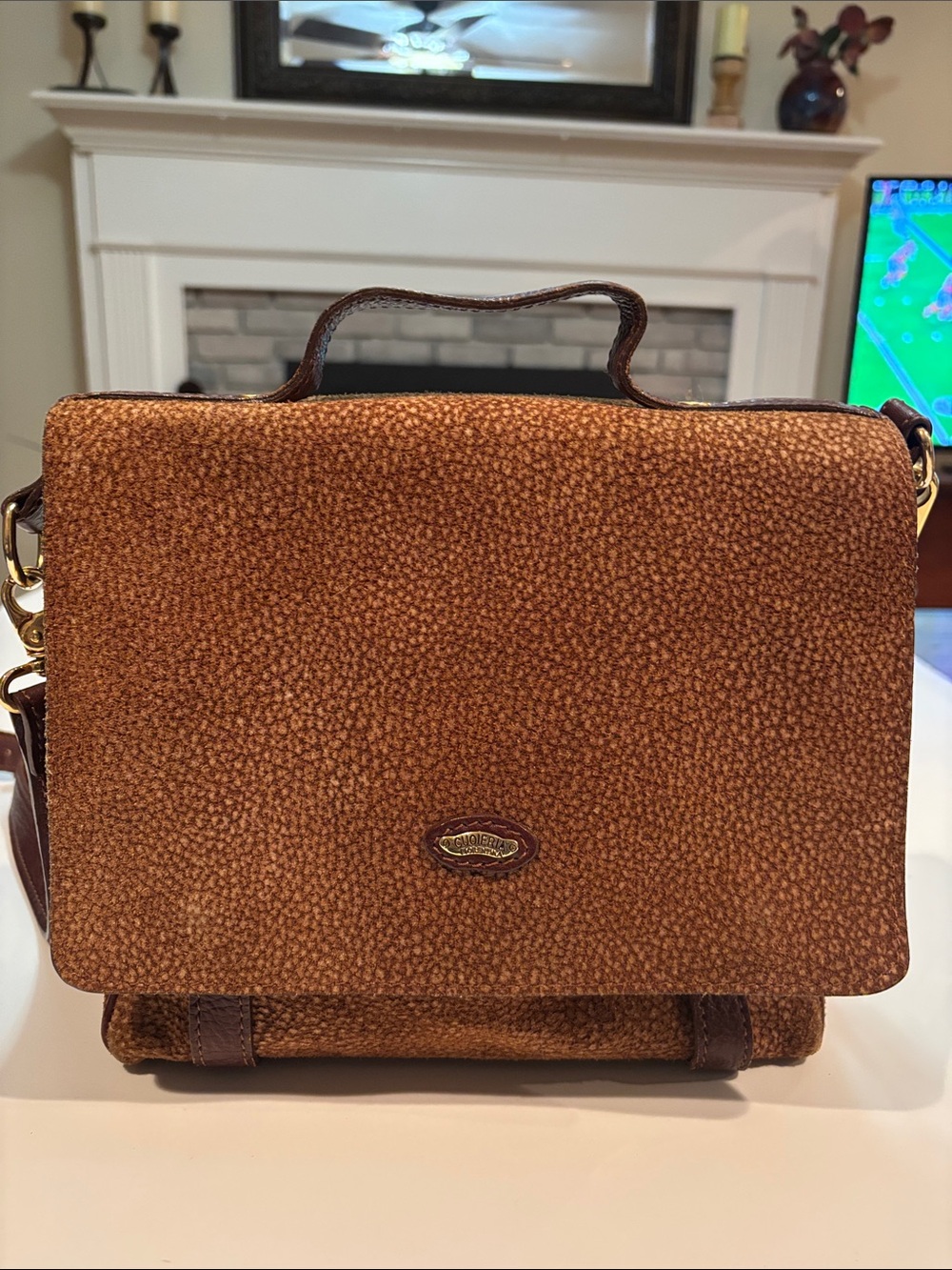 Vintage Cuoieria Fiorentina Classic Brown Leather Bag